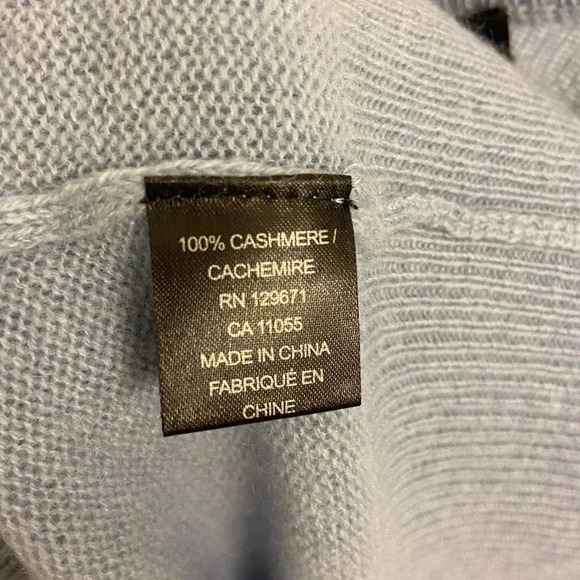360 Cashmere Crewneck Light Blue Size Small - Picture 5 of 5